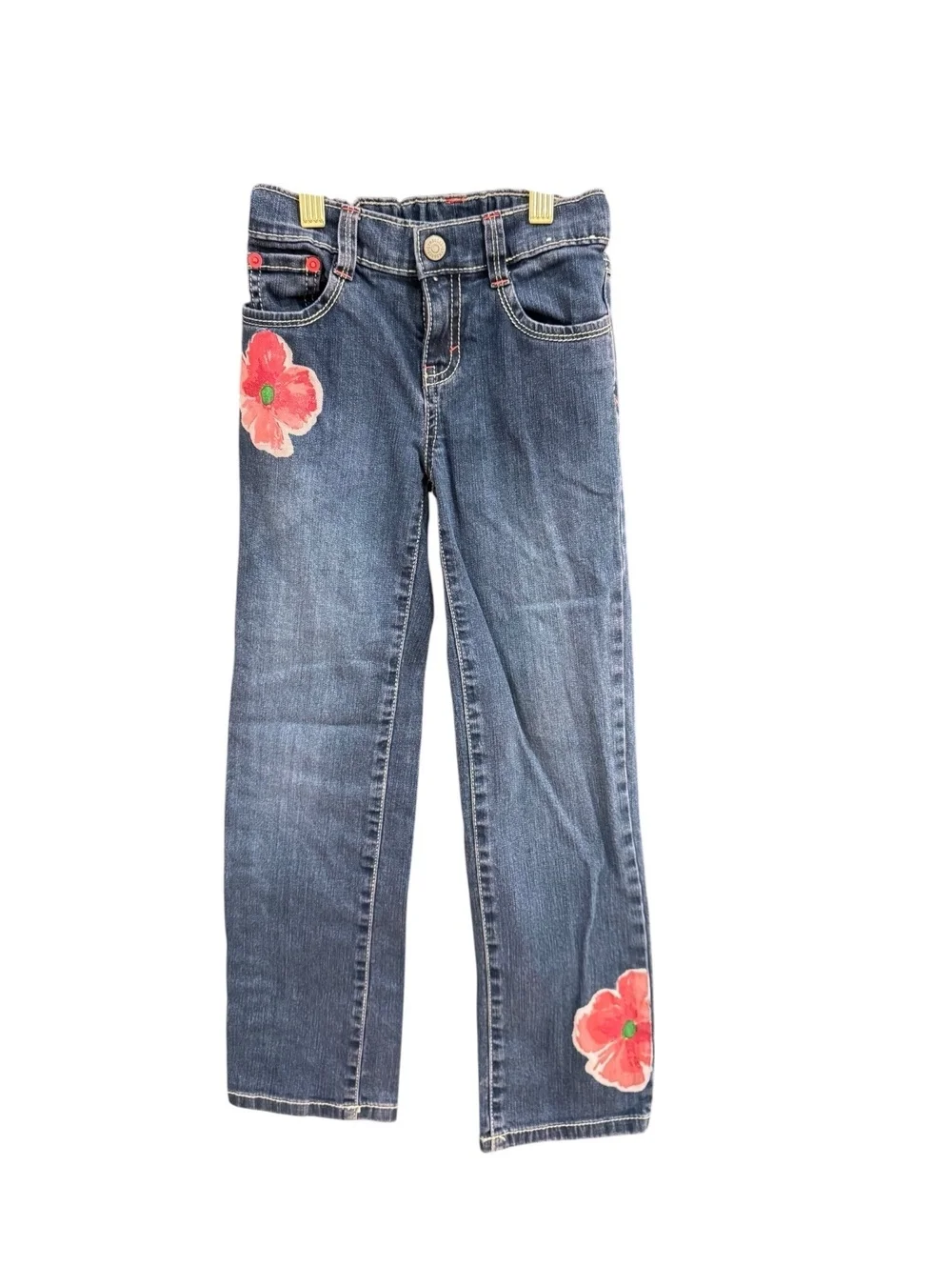 Gymboree Girls Floral Appliqué Jeans